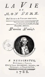 Strona tytułowa „Życia mojego ojca”, 1788