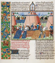 Turniej, z Kroniki Froissarta, tom. IV, koniec XV w. (welin)