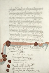 Traktat westfalski, podpisany w Munster, 24 października 1648 (patrz 211403)