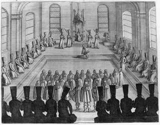 Car Aleksiej I Michajłowicz (1629-1676) otrzymuje ambasadę z Zachodu, z tomu I Bardzo ciekawych i bardzo znanych podróży wykonanych w Moskwie, Tatarach i Persji przez Adama Oleariusa, w przekładzie Wicq