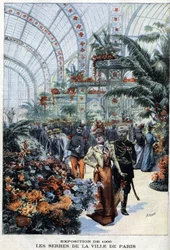 Powszechna wystawa Paryża w 1900 r.: szklarnie w Palais de l