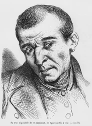 Vautrin aresztowany i zidentyfikowany, ilustracja ze Splendeurs et Miseres des Courtisanes autorstwa Honore de Balzac, opublikowana w 1867 r.