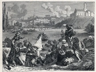 Wojna w Vendee (1793-1796): Wandejczycy, pokonani w bitwie pod Cholet, powrócili do Loary 18 października