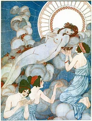 Wenus na chmurze, ilustracja z "La Vie Parisienne"