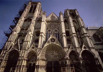 Widok elewacji zachodniej, XIV-XVI wiek (szczegóły patrz 94674)