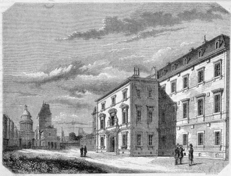 Widok Ecole Normale - rycina, koniec XIX w.