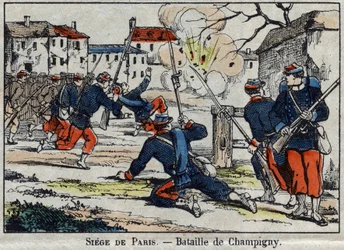 Wojna 1870 między Francją a Prusami: bitwa pod Champigny lub bitwa pod Villiers od 30.11 do 02.12.1870.