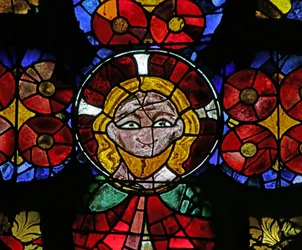 Okno przedstawiające Głowę Chrystusa, ok. 1290