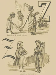 Z: Zanzibar, wielki sułtan/Zuave i cantiniere