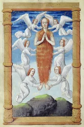 fol.97v Wniebowzięcie Marii Magdaleny, z Heures a l