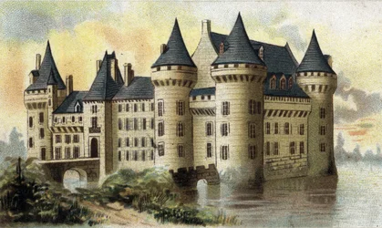 widok na zamek Sully (Loiret).