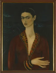 Autoportret w aksamitnej sukience