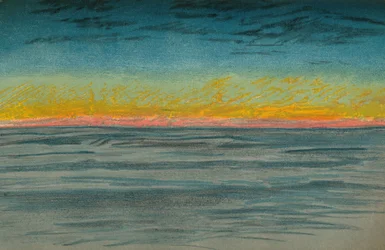 Zanikający dzień polarny, 22 września 1893. Szkic pastelowy, 1893 1897