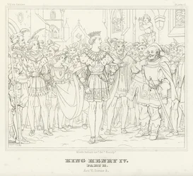 Król Henryk IV, część II, akt V, scena 5 (rycina)