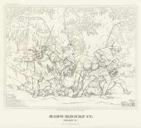 Król Henryk IV, część I, akt II, scena 2 (rycina)