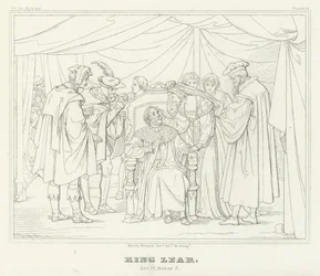 Król Lear, akt IV, scena 7 (rycina)