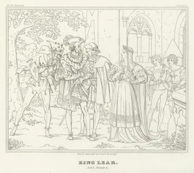 Król Lear, Akt I, Scena 4 (rycina)