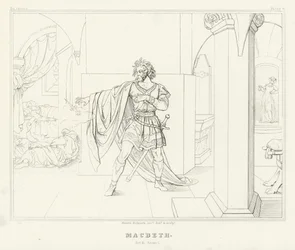 Makbet, akt II, scena 1 (rycina)