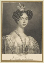 Amélie z Leuchtenberg 1812-1873, cesarzowa Brazylii, 1830.
