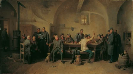 Żołnierze w kantynie