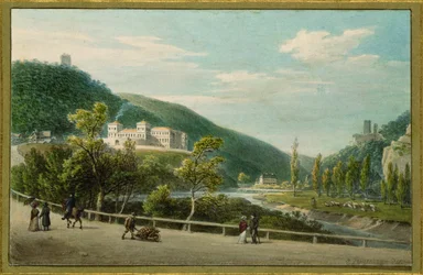 Helenental w pobliżu zamku Weilburg (Watercorlour)
