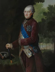 Portret Piotra von Birona 1724-1800, księcia Kurlandii i Semigalii, 1781