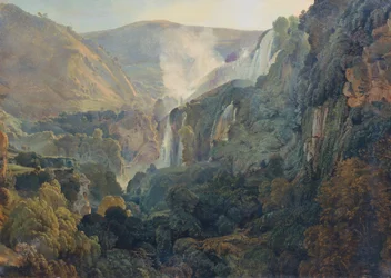 Wodospad w Terni, ok. 1834 (olej na płótnie)