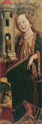 Św. Barbara (wewnątrz) i Św. Kasjan (na zewnątrz)