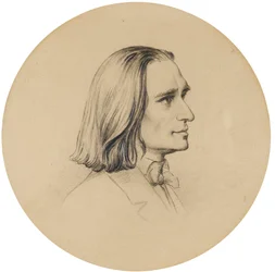 Rysunek portretowy Franciszka Liszta