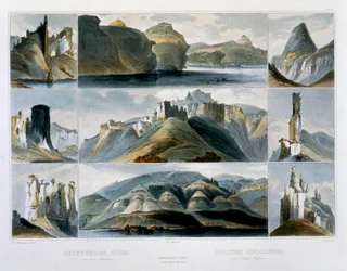 „Niezwykłe wzgórza w Upper Missouri”, 1844
