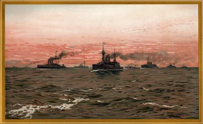 Autor zmarł w 1913 r., więc ta praca jest w domenie publicznej w kraju pochodzenia oraz w innych krajach i obszarach, w których okres obowiązywania praw autorskich to życie autora plus 100 lat lub mniej. Musisz również dołączyć tag domeny publicznej Stanów