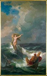 Ulisses i Leucothea (olej na płótnie)
