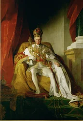 Cesarz Franciszek I w szatach koronacyjnych Cesarstwa Austriackiego ...