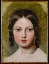 Portret młodej dziewczyny (olej na płótnie)