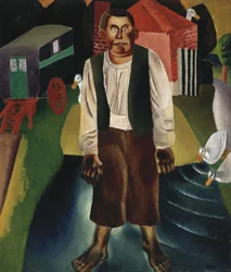 Idiota nad stawem, ok. 1926 (olej na płótnie)
