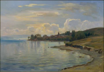 Krajobraz Jeziora Genewskiego na wybrzeżu Sabaudii (fr. Paysage lémanique de la côte de Savoie)