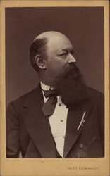 Portret kompozytora Franza von Suppè 1819-1895 , c. 1880.