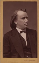Portret kompozytora Johannesa Brahmsa 1833-1897, ok. 1930 r. 1875.