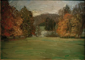 Park jesienią w pobliżu Weimaru