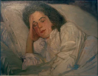 Portret śpiącej Aleksandry