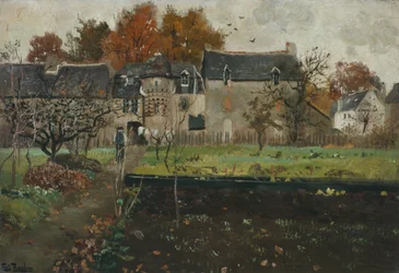 Francuska farma, ok. 1900 r. (obraz)