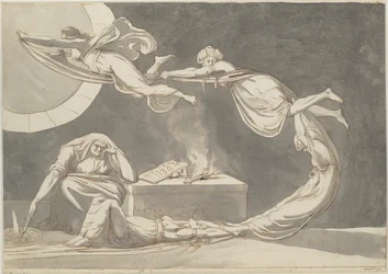 Scena zaklęcia z wiedźmą przy ołtarzu, 1779 r.