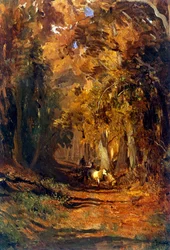 Las jesienią ok. 1870 r. (obraz)
