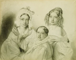 Portret hrabiny Praskovi, Nadieżdy i Marii Wiazemskich, 1835