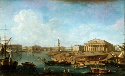 „Giełda i Admiralicja widziana z Twierdzy Piotra i Pawła”, Petersburg, 1810.