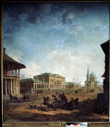 Vue de la ville de Nikolaev (Nikolayev) pl Ukraine (Widok na miasto Nikolayev). Portret Fiodora Jakowlewicza Aleksiejewa (1753-1824)