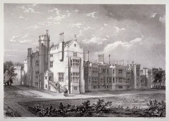 Widok pałacu Lambeth, Londyn, ok. 1830 r.