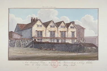 Opactwo św. Zbawiciela, Bermondsey, Londyn, 1825 r.