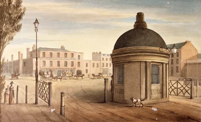 Turnpike na New Kent Road, Southwark, Londyn, 1825