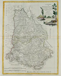 Governances of Dauphin, Provence, County of Venaissin i Principate of Orange, rycina G. Zulianiego zaczerpnięta z Tome I najnowszego Atlasu opublikowanego w Wenecji w 1777 przez Antonio Zattę, Priv